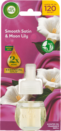 Essential Oils tekutá náplň do elektrického přístroje jemný satén a měsíční lilie AIR WICK