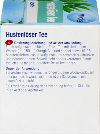 Arzneitee, Hustenlöser Tee (12 Beutel) Mivolis
