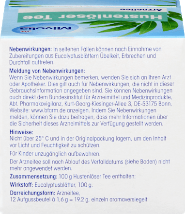 Arzneitee, Hustenlöser Tee (12 Beutel) Mivolis
