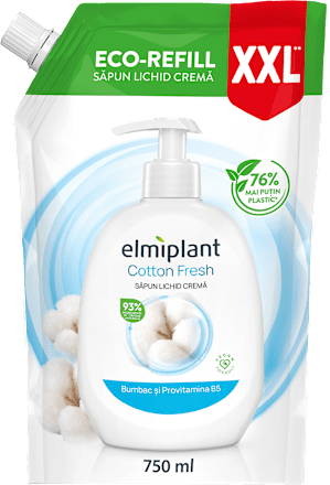 Rezervă săpun lichid Cotton Fresh Elmiplant