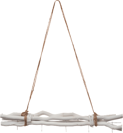 Holzbündel zum Aufhängen mit Haken für Deko  keine Marke