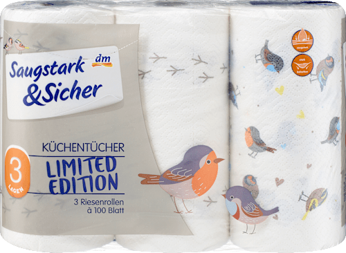 Kuchynské utierky Limited Edition 3x100 Saugstark&Sicher