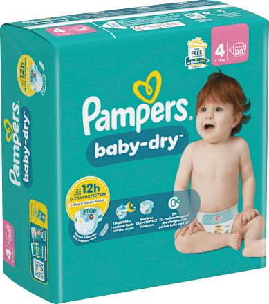 Windeln Baby Dry Gr. 4 Maxi (9-14 kg) Pampers baby-dry