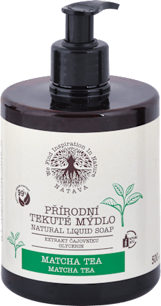Prírodné tekuté mydlo Matcha Tea NATAVA
