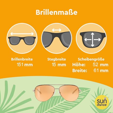 Pilotska sončna očala 455, oranžna sundance