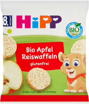 bio jablečné rýžové oplatky HiPP