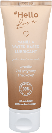 Lubrikant na vodni osnovi z okusom vanilije #Hello love