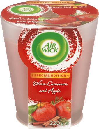Vonná sviečka v skle Jablko a škorica  Air Wick