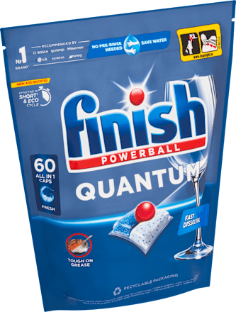 Kapsuly do umývačky riadu Quantum Powerful Clean & Shine Finish