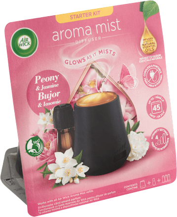 Aroma difuzér + náplň Pivonka a Jazmín Air Wick