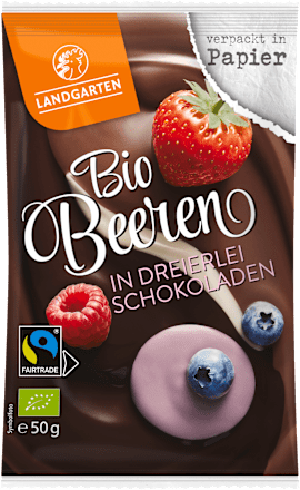 Schokolade Dreierlei Bio Beeren Landgarten