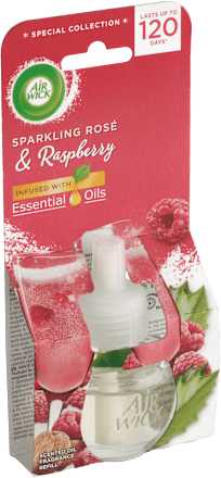 Náplň do elektrického osviežovača Essential Oils - ružový sekt a maliny Air Wick