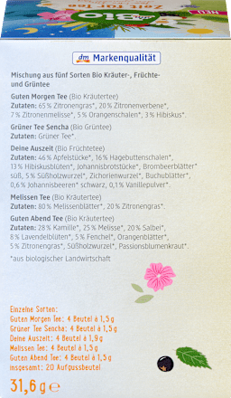 Teemischung Zeit für Tee dmBio