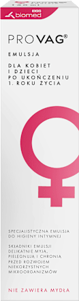 Emulsja do higieny intymnej dla kobiet i dzieci powyżej 1. roku życia provag