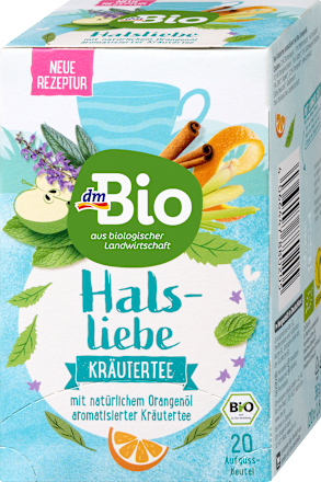 Biljni čaj aromatiziran uljem naranče - Halslieb, 20 x 1,8 g dmBio