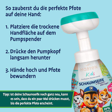 Schaumseife Kids Paw Patrol Mabyen