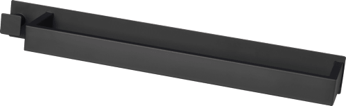 Handtuchhalterung mit Haken aus Metall, schwarz (40x6,2 cm) dm home