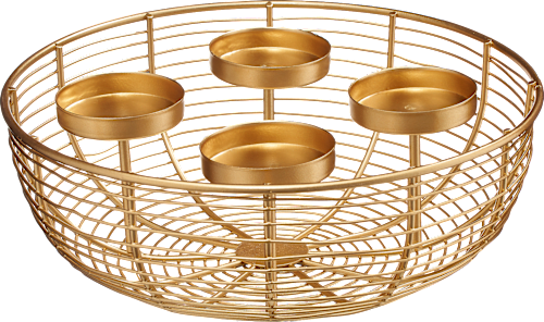 Kerzenhalter aus Metall, gold Dekorieren & Einrichten