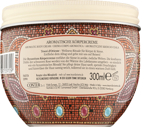 Körpercreme Byzantium Tesori d'Oriente