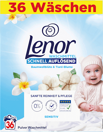 Waschmittelpulver Sensitiv  Lenor