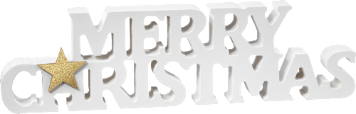 Holzschriftzug Merry Christmas Dekorieren & Einrichten