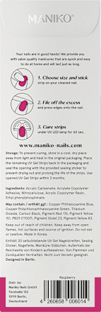 UV Gel Nagelfolien Raspberry Maniko
