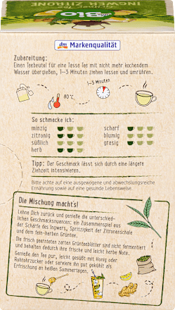 Tè verde con zenzero e mirto limone dmBio