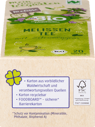 Kräutertee Melissen Tee mit Zitronengras (20 Beutel) dmBio