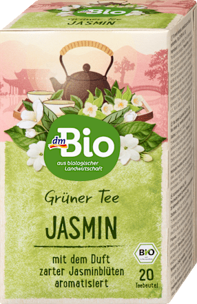 Bio jázminos zöld tea, 20 filter dmBio