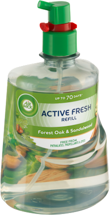 Active Fresh náplň na vodní bázi do automatického difuzéru dub a santalové dřevo AIR WICK