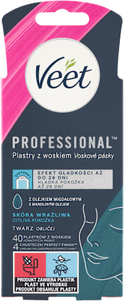 voskové pásky na obličej Veet
