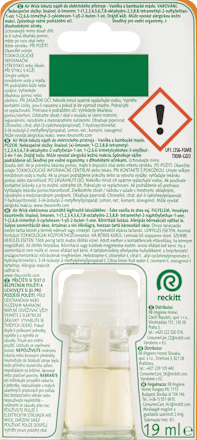 Essential Oils tekutá náplň do elektrického přístroje vanilka a bambucké máslo AIR WICK