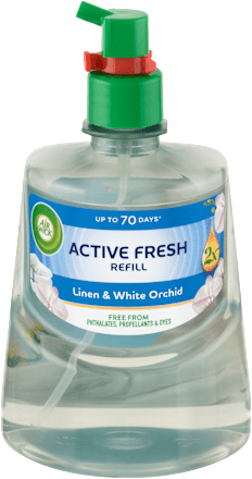 Active Fresh náplň na vodní bázi do automatického difuzéru prádlo a bílá orchidej AIR WICK