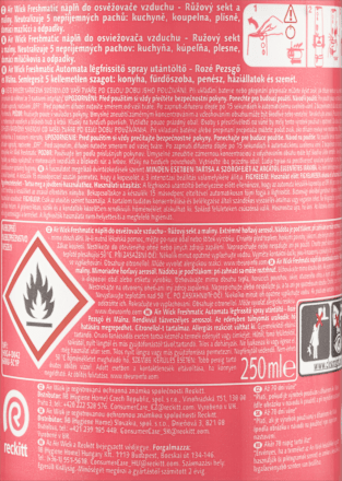 Freshmatic náplň do osvěžovače vzduchu Růžový sekt a maliny AIR WICK