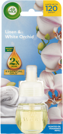 Essential Oils tekutá náplň do elektrického přístroje prádlo a bílá orchidej AIR WICK
