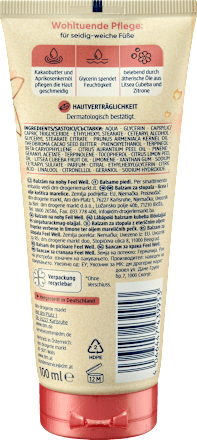 Balsamo piedi nutriente Feel Well Balea