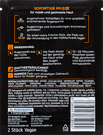 Augenpads Energy Hydrogel (1 Paar) Balea MEN