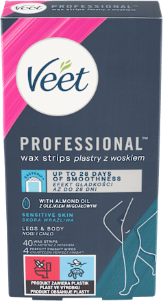 Voskové pásiky na citlivú pokožku Professional Sensitive Skin Veet