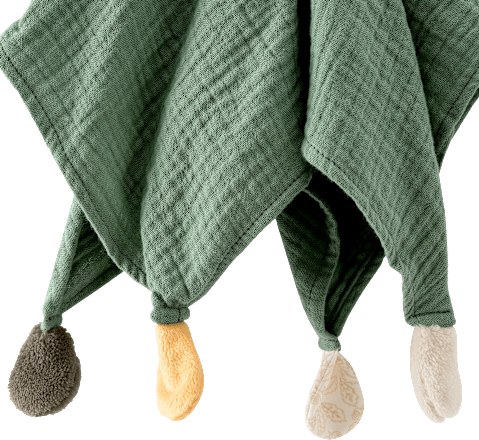 Schmusetuch Igel, grün fehn