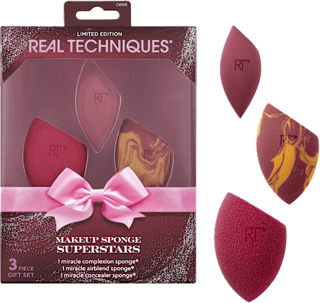 Poklon-paket Makeup Sponge Superstars REAL TECHNIQUES