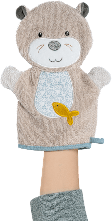 Waschhandschuh Otter, beige fehn