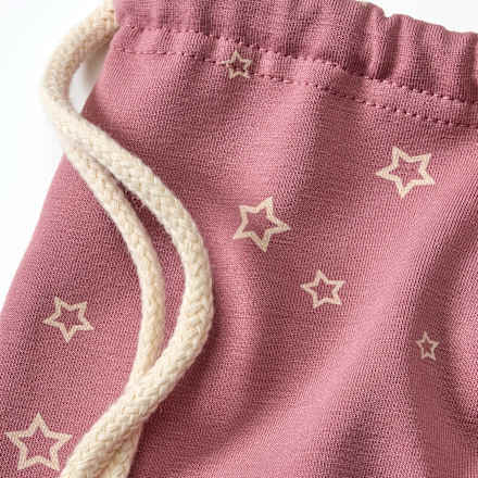 Turnbeutel mit Sternen-Muster, rosa, 40 x 32 cm ALANA