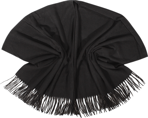 Poncho offen schwarz keine Marke