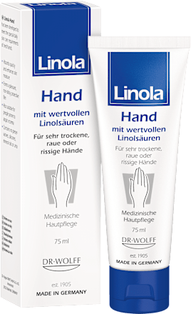 Linola Hand Creme mit wertvollen Linolsäuren Linola