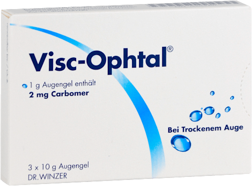 Visc-Ophtal 1g Augengel enthält 2mg Carbomer (3x10 g) Visc-Ophtal