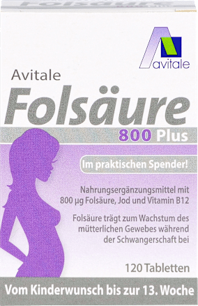 Avitale Folsäure 800 PLUS Tabletten avitale
