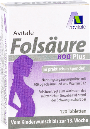 Avitale Folsäure 800 PLUS Tabletten avitale
