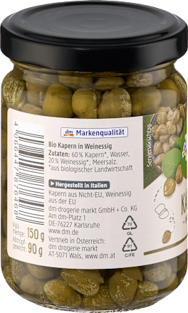 Kapern in Weinessig dmBio