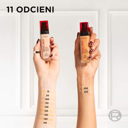 Infaillible Fresh Wear Foundation Długotrwały podkład do twarzy 200 Natural Linen L'ORÉAL PARiS