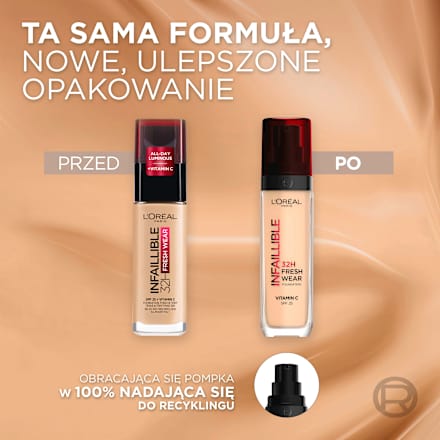 Infaillible 24 Fresh Wear Podkład 100 Linen L'ORÉAL PARiS